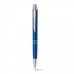 Bolígrafos acabado metálico color azul real