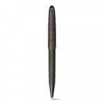 Pack de bolígrafo y roller metálicos color gris oscuro con impresión