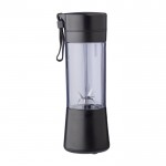 Batidora eléctrica portátil con conector USB-C y 6 cuchillas color negro cuarta vista