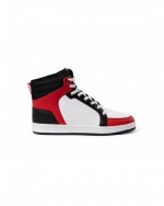 Zapatilla casual con lengüeta y cierre de cordones planos Roly Direct color rojo segunda vista