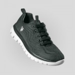 Zapato deportivo ligero cómodo con suela de goma flexible Roly Direct color gris topo primera vista de uso