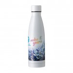 Botella de acero inoxidable con tapón a rosca a juego 500ml tercera vista