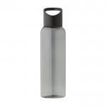 Botella de RPET para agua fría con tapa de silicona y asa 500ml color negro primera vista