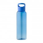 Botella de RPET para agua fría con tapa de silicona y asa 500ml color azul primera vista