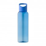 Botella de RPET para agua fría con tapa de silicona y asa 500ml color azul segunda vista