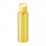 Botella de RPET para agua fría con tapa de silicona y asa 500ml color amarillo primera vista