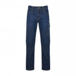 Pantalón laboral vaquero de algodón y poliéster 370 g/m2 Roly Raptor color azul vaquero segunda vista