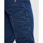 Pantalón laboral vaquero de algodón y poliéster 370 g/m2 Roly Raptor vista detalle 2