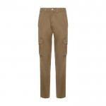 Pantalón laboral largo para mujer con elastano 250 g/m2 Roly Daily Stretch color camel segunda vista