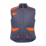 Chaleco laboral multibolsillos de poliéster y algodón 200 g/m2 Roly Armada color naranja segunda vista
