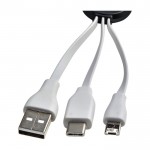 Set de cables de carga para personalizar con cables cortos de 5.5cm color negro primera vista