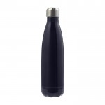 Botella de acero inoxidable con tapón a rosca 650ml color azul oscuro primera vista