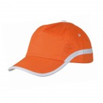 Gorra 100% algodón combinación de color color naranja