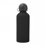 Botella de aluminio para agua fría color negro primera vista