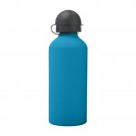 Botella de aluminio para agua fría color azul primera vista