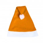 Gorro de Papá Noel de colores color naranja vista principal