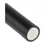 Linterna personalizable de tecnología COB con imán y clip metálico color negro segunda vista