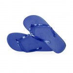 Chanclas con logo suela en EVA color azul