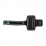 Brazalete deportivo porta móvil reflectante con cierre de velcro color negro tercera vista