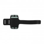 Brazalete deportivo porta móvil reflectante con cierre de velcro color negro cuarta vista
