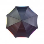 Paraguas reversible de arco iris color multicolor tercera vista