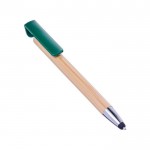 Bolígrafo táctil con clip para soporte color verde oscuro quinta vista