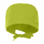 Gorro sanitario de poliéster con cintas ajustables 150 g/m2 color verde pistacho segunda vista