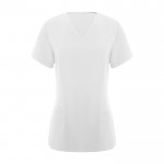 Casaca de poliéster y elastano de mujer en manga corta 170 g/m2 Roly Ferox color blanco segunda vista