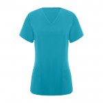 Casaca de poliéster y elastano de mujer en manga corta 170 g/m2 Roly Ferox color azul cian segunda vista