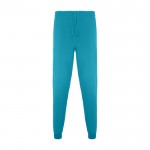 Pantalón sanitario unisex con corte de pierna recto 170 g/m2 Roly Fiber color azul cian segunda vista