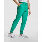 Pantalón sanitario unisex con corte de pierna recto 170 g/m2 Roly Fiber color blanco tercera vista de uso