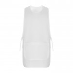 Casulla laboral unisex reversible con dos bolsillos 195 g/m2 Roly Arzak color blanco segunda vista