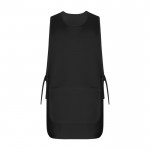 Casulla laboral unisex reversible con dos bolsillos 195 g/m2 Roly Arzak color negro segunda vista