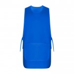 Casulla laboral unisex reversible con dos bolsillos 195 g/m2 Roly Arzak color azul real segunda vista