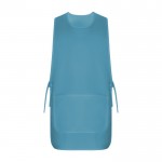 Casulla laboral unisex reversible con dos bolsillos 195 g/m2 Roly Arzak color azul bondi segunda vista