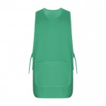 Casulla laboral unisex reversible con dos bolsillos 195 g/m2 Roly Arzak color verde esmeralda segunda vista