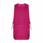 Casulla laboral unisex reversible con dos bolsillos 195 g/m2 Roly Arzak color rosa segunda vista