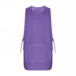Casulla laboral unisex reversible con dos bolsillos 195 g/m2 Roly Arzak color lila segunda vista