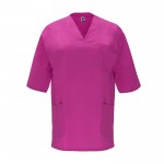 Casaca unisex de poliéster y algodón en manga corta 160 g/m2 Roly Panacea color violeta segunda vista