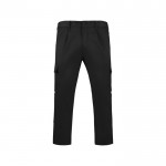 Pantalón laboral de poliéster y algodón 240 g/m2 Roly Daily color negro segunda vista