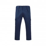 Pantalón laboral de poliéster y algodón 240 g/m2 Roly Daily color azul marino segunda vista