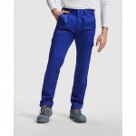 Pantalón laboral de poliéster y algodón 240 g/m2 Roly Daily color azul petróleo primera vista de uso