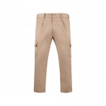 Pantalón laboral de poliéster y algodón 240 g/m2 Roly Daily color camel segunda vista