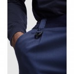 Pantalón laboral con bolsillos de poliéster y algodón 245 g/m2 Roly Protect color azul marino vista detalle 3