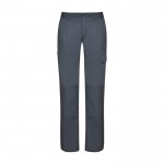 Pantalón laboral para mujer de poliéster y algodón 240 g/m2 Roly Daily color gris topo segunda vista