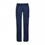Pantalón laboral para mujer de poliéster y algodón 240 g/m2 Roly Daily color azul marino segunda vista