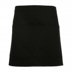 Delantal laboral para horeca de poliéster y algodón 220 g/m2 Roly Classic color negro segunda vista