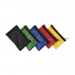 Monedero compacto y ligero de nylon con cremallera negra color negro primera vista