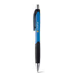 Moderno bolígrafo para empresas color azul tercera vista