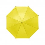 Paraguas de 8 paneles en poliéster 170T color amarillo primera vista